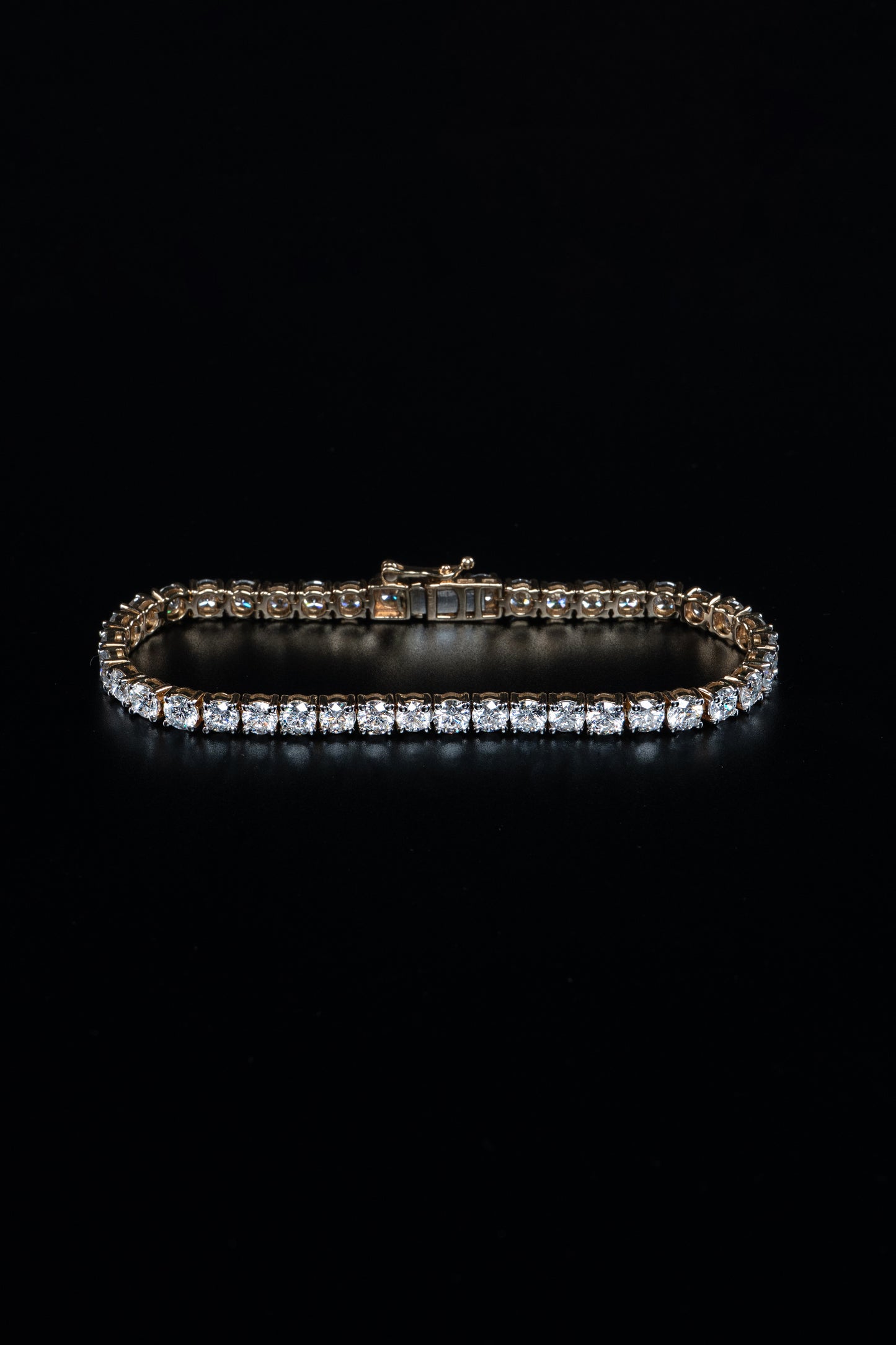 14k White Gold Lab Grown Diamond Tennis Bracelet