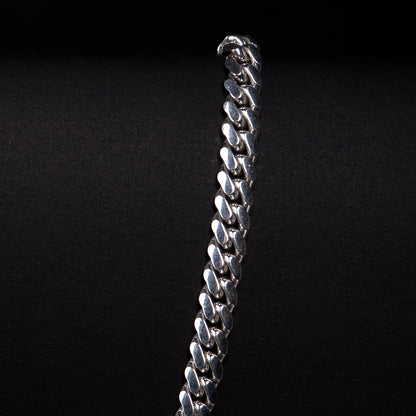 18k White Gold Cuban Necklace